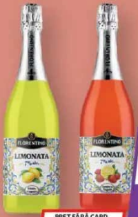 Florentino Limonata Cocktail Lămâie & Mentă / Lămâie & Căpșuni 0.75L