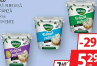 Delaco Cremă Pufoasă de Brânză Diverse Sortimente 140g