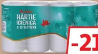 AUCHAN HÂRTIE IGIENICĂ 4 STRATURI 8 ROLE