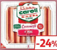 Caroli Crenvurști Porc 280g