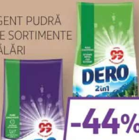 Dero Detergent Pudră Diverse Sortimente 100 Spălări 7.5KG