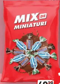 Snickers & Bounty Mix miniaturi batoane ciocolată 500g