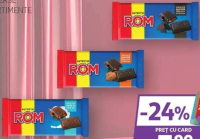 Rom Ciocolată diverse sortimente 88g