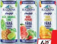 Bucovina Fructată Băutură răcoritoare cu sucuri de fructe diverse sortimente 0.33l