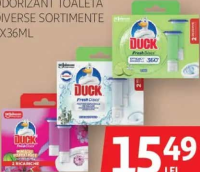 DUCK ODORIZANT TOALETĂ DIVERSE SORTIMENTE 2X36ML