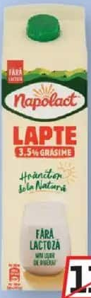 Napolact Lapte fără lactoză 3.5% 1l