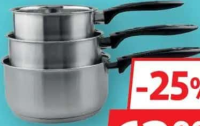 ACTUEL Set 3 cratițe din inox cu mâner 14/16/18cm