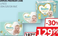 Pampers Premium Care Scutece 88/104/120/136 buc