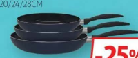 ACTUEL Set 3 tigăi interior ceramic 20/24/28cm