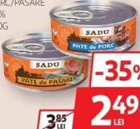 Sadu Pate Țărănesc Porc / Pasăre 20% 100g
