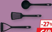 ACTUEL Ustensile de bucătărie din plastic (zdrobitor, spatulă, lingură, paletă, polonic)