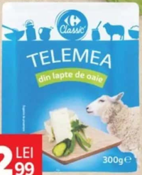 Telemea din lapte de oaie Carrefour Classic 300 g