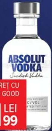 Vodka Absolut vol. 40% alc., 200 ml