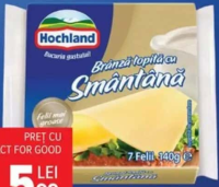 Brânză topită felii Hochland 140 g