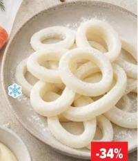 Inele calamar ambalate per 100 g