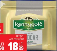 Brânză Cheddar maturat/roșu Kerrygold 200 g