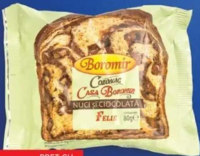 Casa Boromir Felie de cozonac cu nuci și ciocolată 80 g