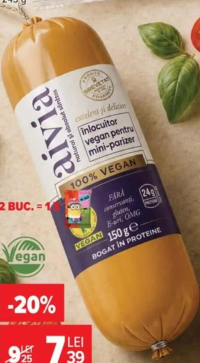 Aivia Înlocuitor vegan pentru mini-parizer 150 g