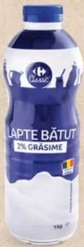 Lapte bătut Carrefour Classic 2% grăsime 1 kg