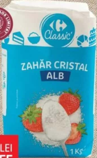 Carrefour Classic Zahăr cristal alb 1 kg