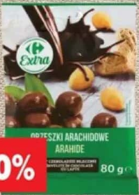 Carrefour Extra Arahide în ciocolată 80 g