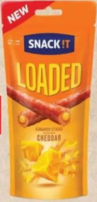 Snack It Cârnați kabanos cu cheddar/ardei iute piri-piri/jalapeno 95 g