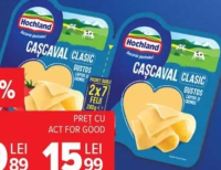 Cașcaval felii clasic/afumat Hochland 280 g