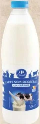 Lapte de vacă Carrefour Classic 1.5% grăsime 1.5 L