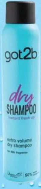 Got2B Șampon uscat Extra/Volum 200 ml