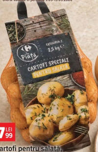 Carrefour la Piață Cartofi pentru salată 2.5 kg