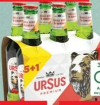 Bere blondă Ursus Premium Minigold 6 x 0.33 L