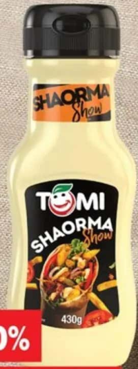 Tomi Sos pentru cartofi prăjiți cu aromă de shaorma/usturoi, parmezan/mărar 430 g