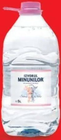 Apă minerală plată Izvorul Minunilor 5 L