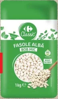 Carrefour Classic Fasole albă, bob mic 1 kg