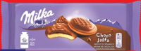 Milka Choco Jaffa Biscuiți cu spumă cu aromă de ciocolată/zmeură/portocală 128/147 g