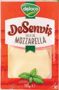 Delaco DeSenviș Mozzarella felii 100 g
