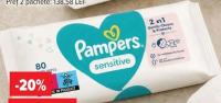 Pampers Șervețele umede sensitive 80 buc.
