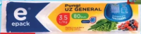 Pungi uz general Epack 3.5 L 80 buc.