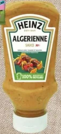 Heinz Sos algerienne/chilli/sweet chilli/cocktail/american burger 220g