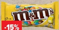 M&M'S Bomboane cu ciocolată/alune, 45 g