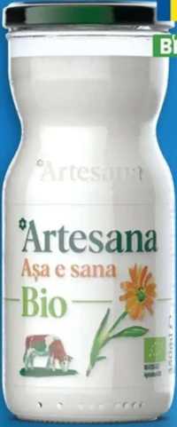 Sana Eco din lapte de vacă Artesana min. 3.5% grăsime, 350 ml