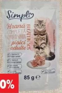 Simpl Hrană umedă pentru pisici 85 g, diverse sortimente