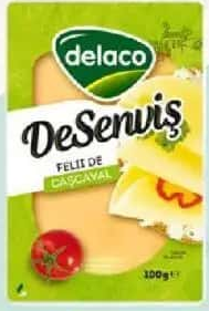 DELACO DeSenviș Cașcaval felii 100 g