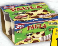 Paula Budincă cu gust de vanilie și ciocolată, 4X125g