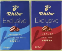 Tchibo Exclusive Cafea Prăjită și Măcinată, Fine & Well-Balanced/Intense, 250g