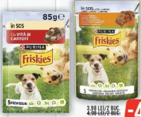 Friskies Hrană umedă pentru câini diverse sortimente 85g