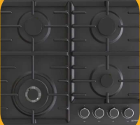 Plita incorporabila GORENJE GW642AB, Gaz, 4 arzatoare, Wok, negru