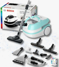 BOSCH Aspirator cu spalare AquaWash&Clean BWD420HYG, 5l, 2000W, alb-bleu