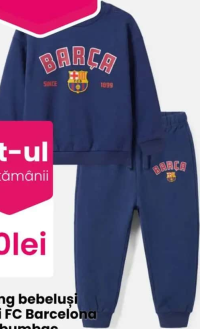 FC Barcelona Trening bebeluși băieți 100% bumbac