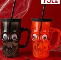 Kik Pahar „Cap de mort” diverse culori 500ml